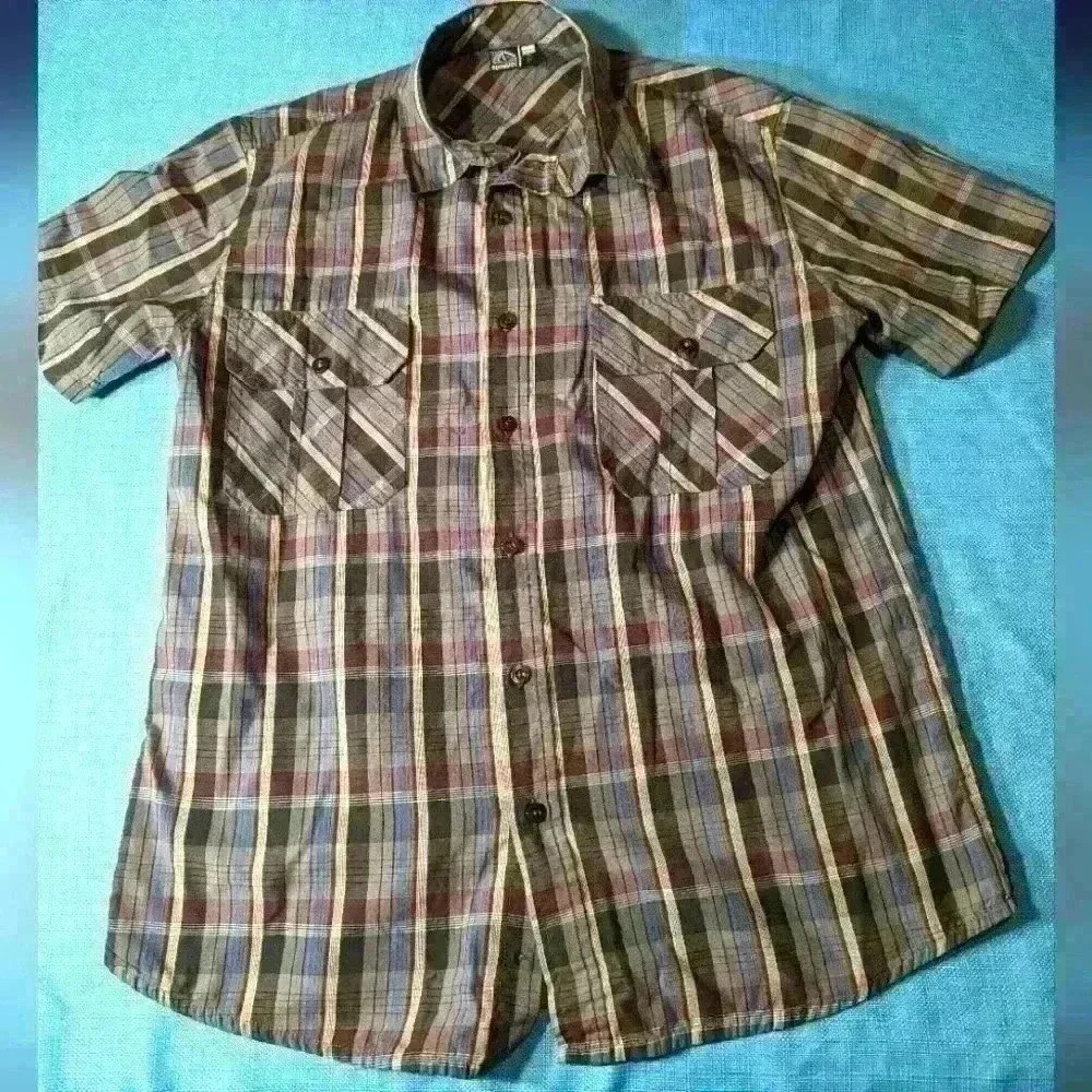 Burnside Button  Down T-Shirt - Size Small